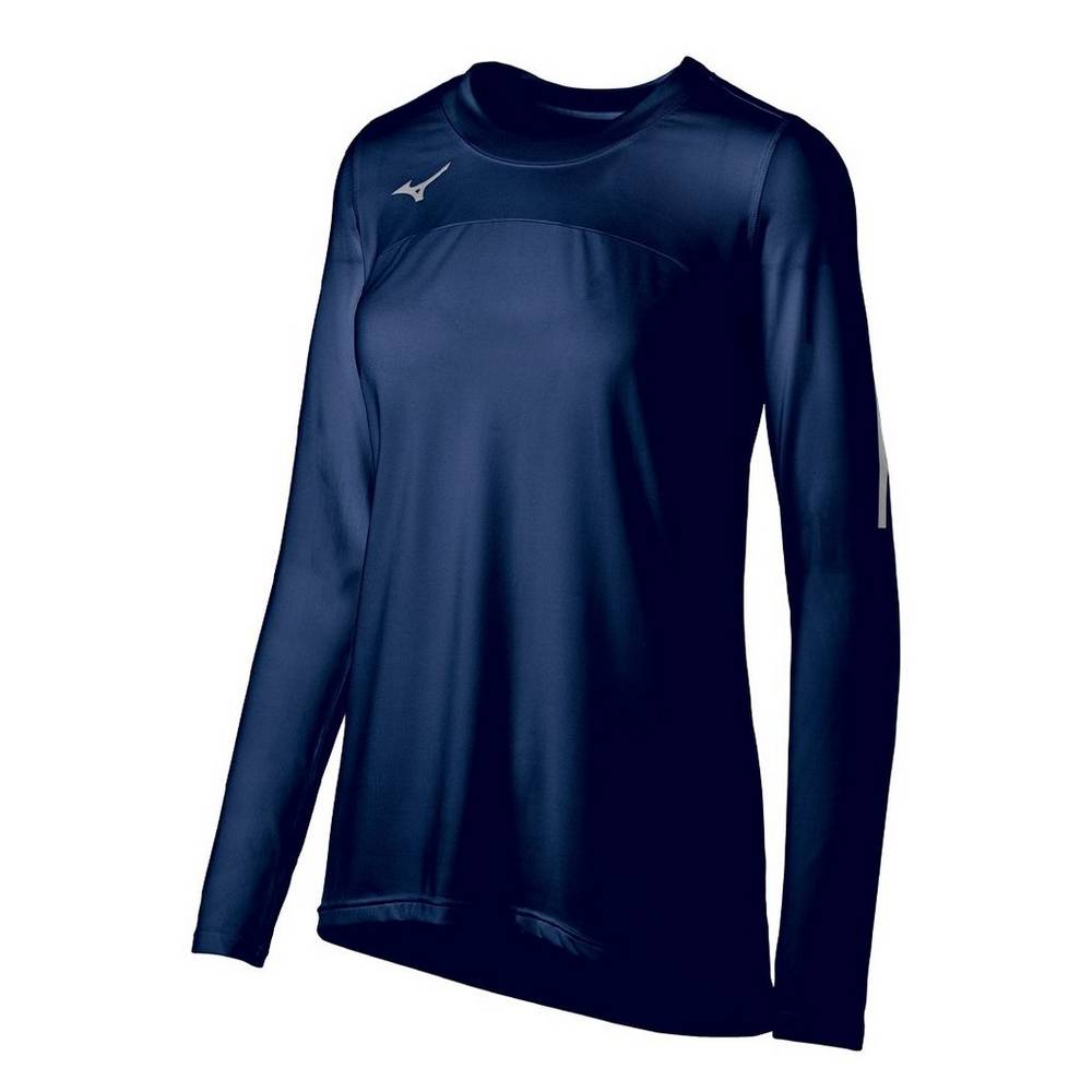 Damske Dresy Mizuno Techno VII Long Sleeve Volejbalove Námornícka Modrá Vypredaj GJMK25198